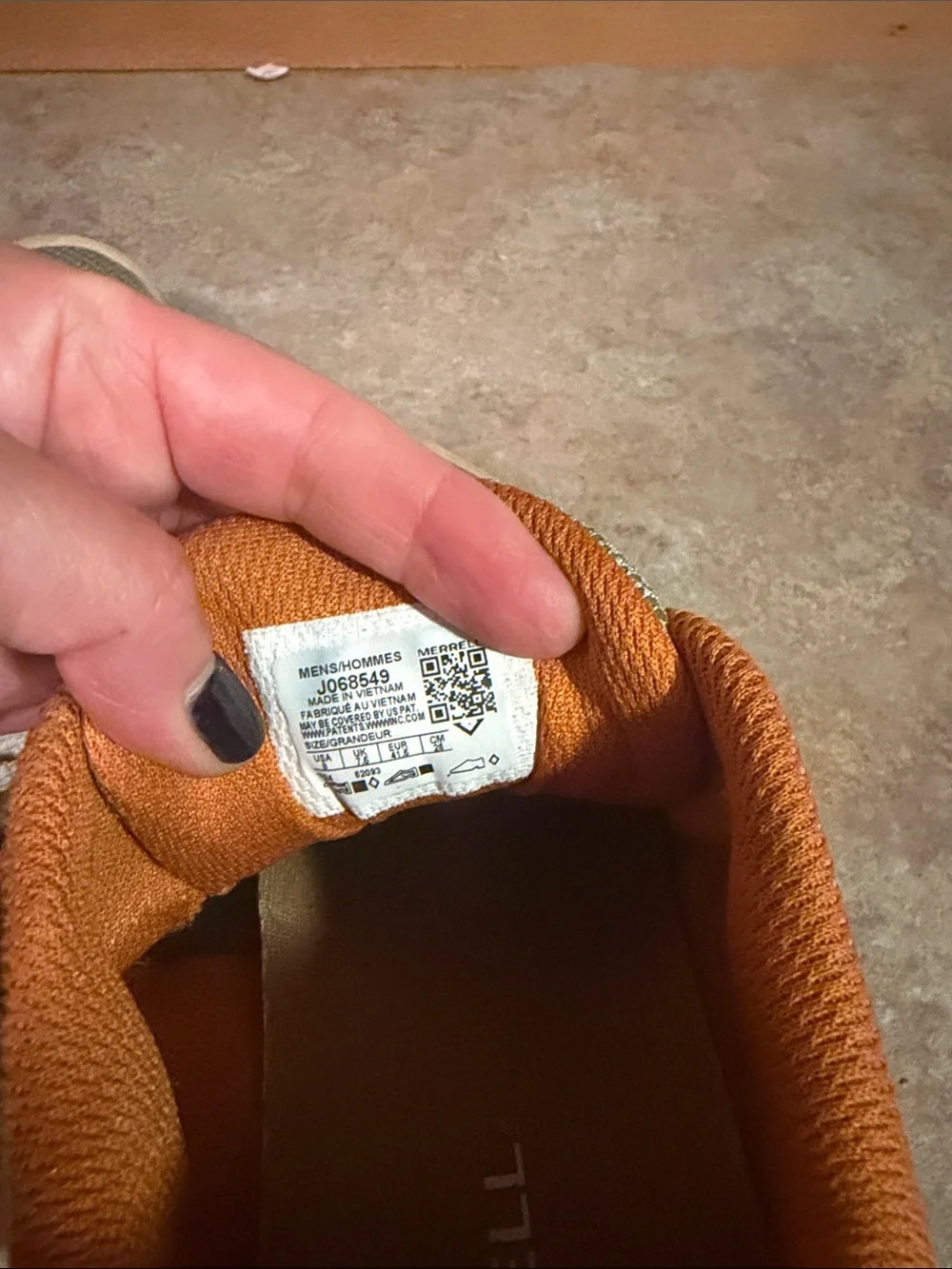 Merrell breathable olive